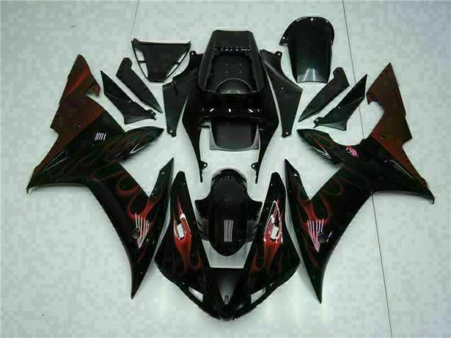 Schwarz R1 02-03 VollVerkleidungen & Plastik