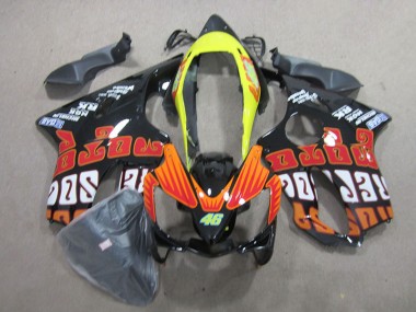 Schwarz Rot 46 CBR 600 F4i 04-07 Verkleidungen