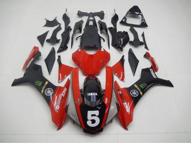 Schwarz Rot 5 R1 15-19 Verkleidungen