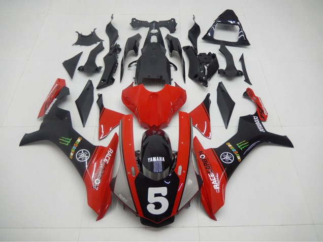 Schwarz Rot 5 R1 15-19 Verkleidungen