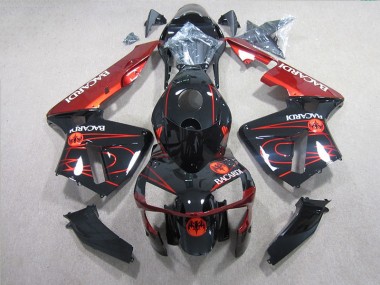 Schwarz Rot BACARDI CBR 600 RR 05-06 Verkleidungen