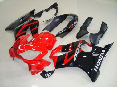 Schwarz Rot CBR 600 F4i 04-07 Verkleidungen