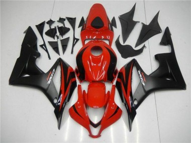 Schwarz Rot CBR 600 RR 07-08 Verkleidungen Komplett Sets