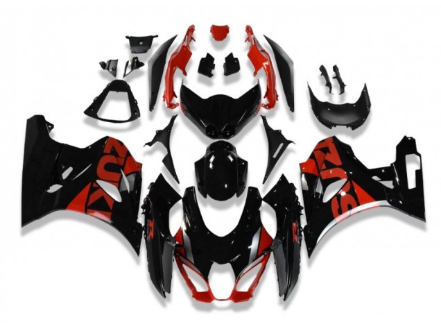 Schwarz Rot GSXR 1000 17-23 Verkleidung Schwarz Rot GSXR 1000 17-23 Verkleidung