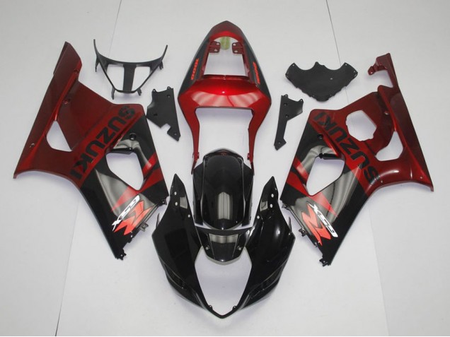 Schwarz Rot GSXR 1000 K3 03-04 Verkleidungen Schwarz Rot GSXR 1000 K3 03-04 Verkleidungen