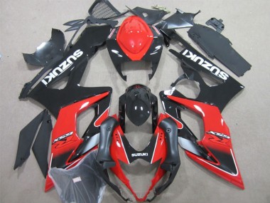 Schwarz Rot GSXR 1000 K5 05-06 Verkleidungen
