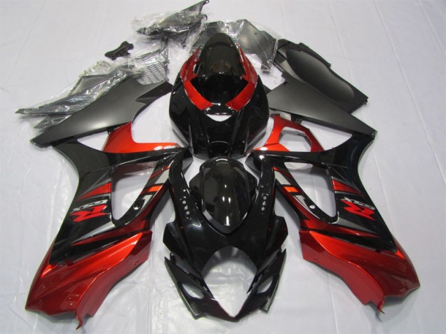 Schwarz Rot GSXR 1000 K7 07-08 Verkleidungen Schwarz Rot GSXR 1000 K7 07-08 Verkleidungen