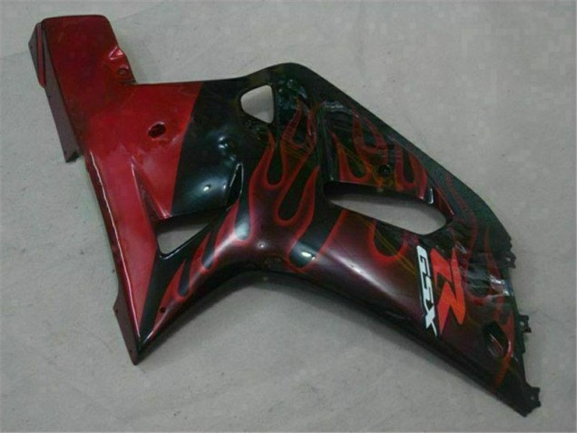 Schwarz Rot GSXR 600 / 750 K1 K2 K3 01-03 Verkleidungen Schwarz Rot GSXR 600 / 750 K1 K2 K3 01-03 Verkleidungen
