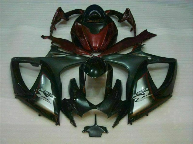 Schwarz Rot GSXR 600 / 750 K6 06-07 Verkleidung