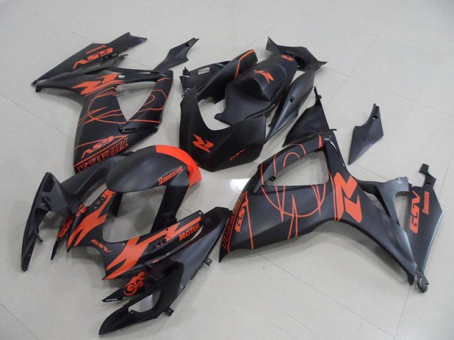 Schwarz Rot GSXR 750 K6 06-07 Vollverkleidung