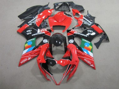Schwarz Rot Grün GSXR 1000 K5 05-06 Verkleidungen