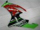 Schwarz Rot Grün Motocard ZX6R 09-12 Verkleidungen