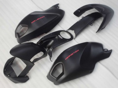 Schwarz Rot Monster Ducati Monster 696 08-12 Verkleidungen