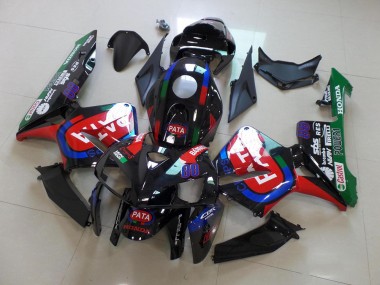 Schwarz Rot Pata CBR 600 RR 05-06 Verkleidungen
