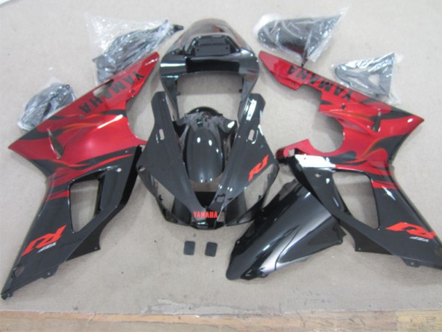 Schwarz Rot R1 00-01 Verkleidungen Schwarz Rot R1 00-01 Verkleidungen