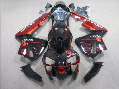 Schwarz Rot RACARDI CBR 600 RR 03-04 Verkleidungen