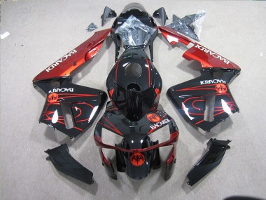 Schwarz Rot Racardi ZX10R 03-05 Verkleidungen