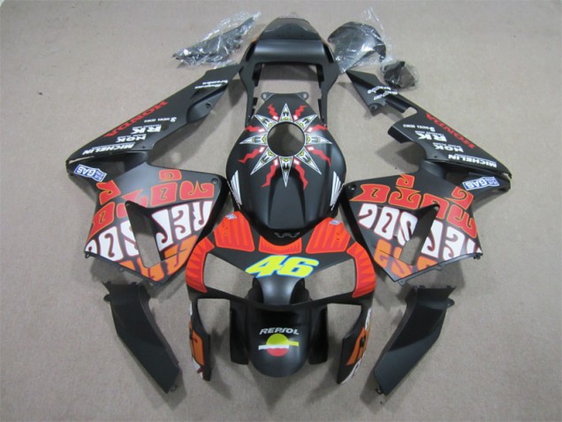 Schwarz Rot Repsol 46 CBR 600 RR 03-04 Verkleidungen Schwarz Rot Repsol 46 CBR 600 RR 03-04 Verkleidungen