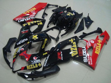 Schwarz Rot Rizla GSXR 1000 K5 05-06 Verkleidungen