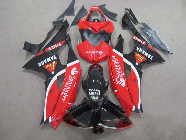 Schwarz Rot Weiß SantUnder R6 08-16 Verkleidungen Schwarz Rot Weiß SantUnder R6 08-16 Verkleidungen