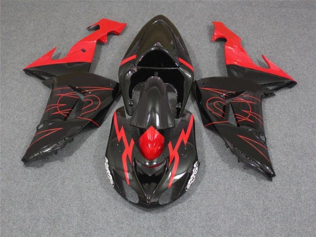 Schwarz Rot ZX10R 06-07 Verkleidungen Schwarz Rot ZX10R 06-07 Verkleidungen