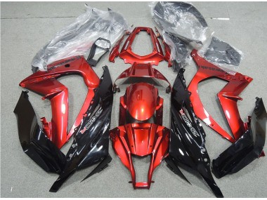 Schwarz Rot ZX10R 11-15 Verkleidungen