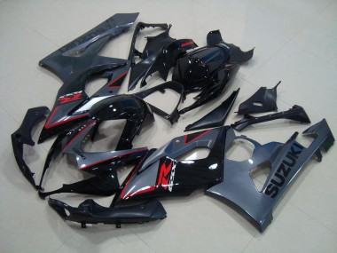 Schwarz Rote Aufkleber GSXR 1000 K5 05-06 Verkleidungen