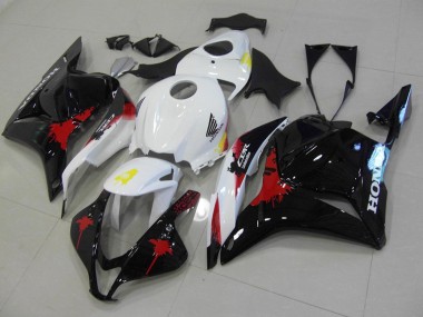 Schwarz Rote Weiß CBR 600 RR 09-12 Verkleidungen