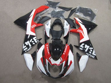 Schwarz Rote Weiß GSXR 600 K11 11-24 Verkleidungen