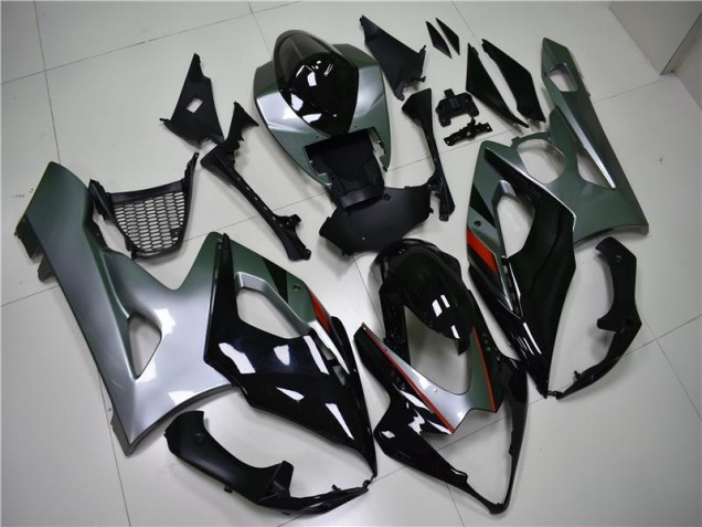 Schwarz Silber GSXR 1000 K5 05-06 Verkleidungen Schwarz Silber GSXR 1000 K5 05-06 Verkleidungen