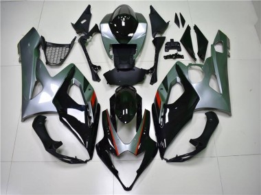 Schwarz Silber GSXR 1000 K5 05-06 Verkleidungen