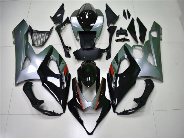Schwarz Silber GSXR 1000 K5 05-06 Verkleidungen Schwarz Silber GSXR 1000 K5 05-06 Verkleidungen