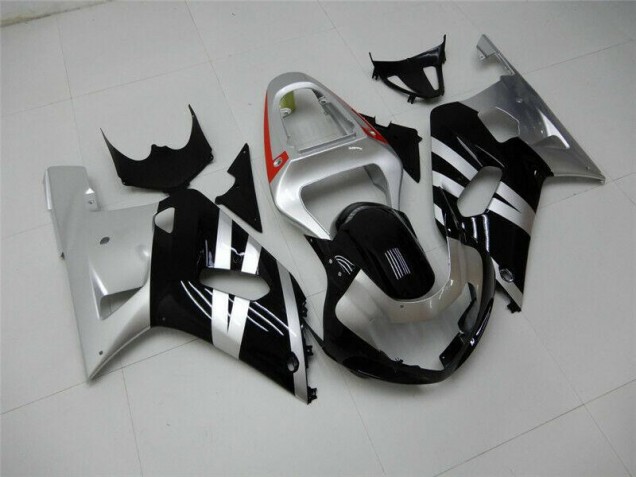 Schwarz Silber GSXR 600 / 750 K1 K2 K3 01-03 Verkleidungen