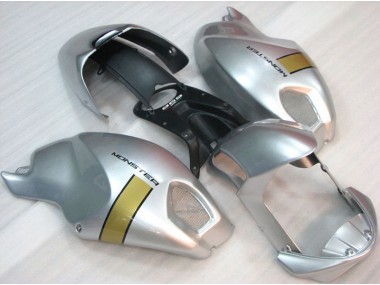 Schwarz Silber Monster Ducati Monster 696 08-12 Verkleidungen