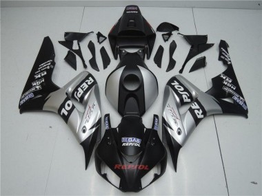 Schwarz Silber Repsol CBR 1000 RR 04-05 Verkleidungen