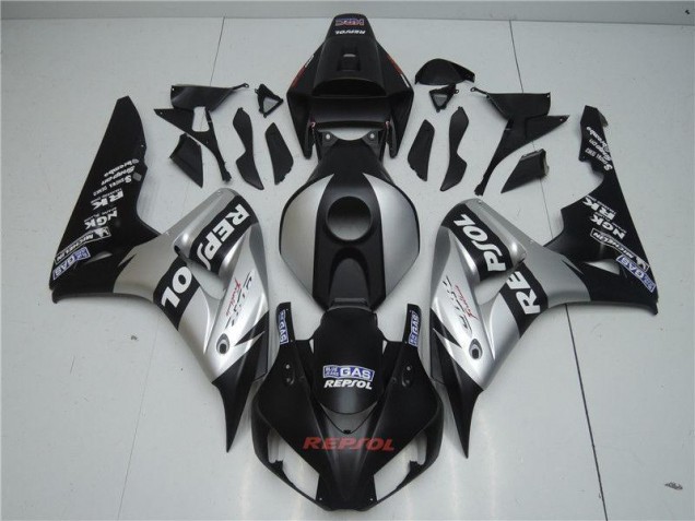 Schwarz Silber Repsol CBR 1000 RR 04-05 Verkleidungen Schwarz Silber Repsol CBR 1000 RR 04-05 Verkleidungen