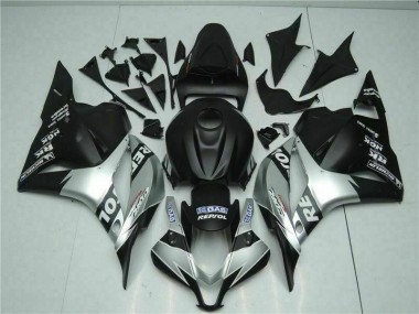 Schwarz Silber Repsol CBR 600 RR 09-12 Verkleidungen
