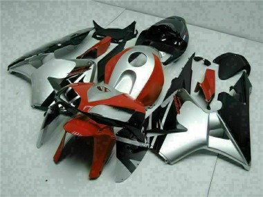 Schwarz Silber Rot CBR 600 RR 05-06 Verkleidungen