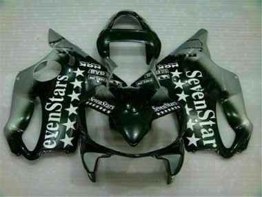Schwarz Silber SevenStarss CBR 600 F4i 01-03 Verkleidungen