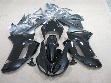 Schwarz Silber ZX6R 07-08 Verkleidungen