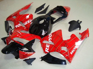 Schwarz Spider Man Repsol CBR 600 RR 03-04 Verkleidungen