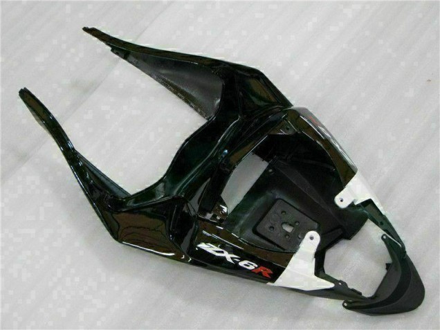 Schwarz Weiß 3M Touch4 ZX6R 09-12 Verkleidungen