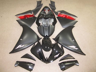 Schwarz Weiß Aufkleber R1 12-14 Verkleidungen
