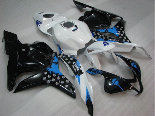 Schwarz Weiß Blau CBR 600 RR 09-12 Verkleidungen