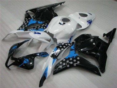 Schwarz Weiß Blau CBR 600 RR 09-12 Verkleidungen
