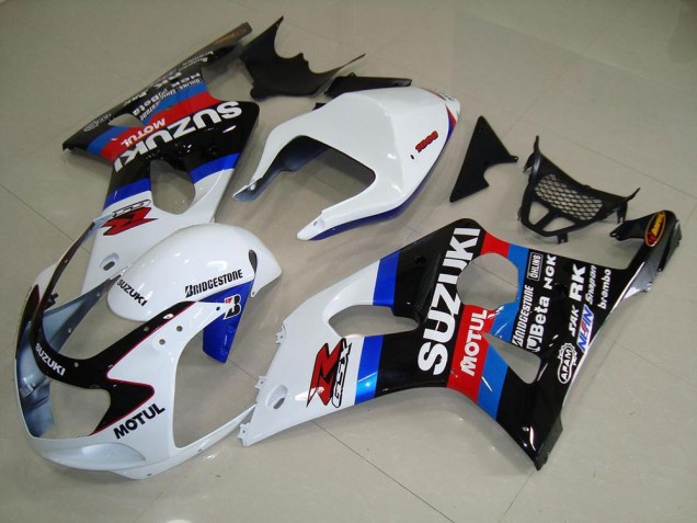 Schwarz Weiß Blau GSXR 1000 K1 00-02 Verkleidungen Schwarz Weiß Blau GSXR 1000 K1 00-02 Verkleidungen