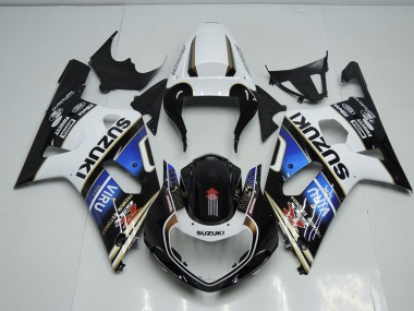 Schwarz Weiß Blau Viru GSXR 750 K1 K2 K3 01-03 Verkleidungen