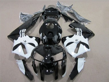 Schwarz Weiß CBR 600 RR 05-06 Verkleidung