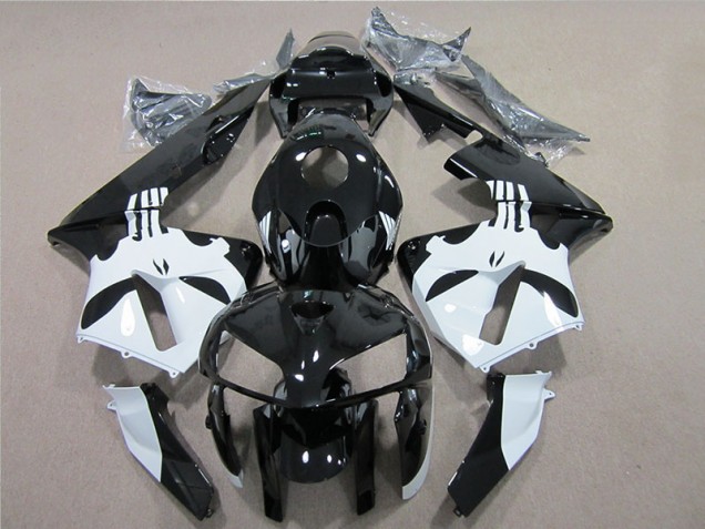 Schwarz Weiß CBR 600 RR 05-06 Verkleidung Schwarz Weiß CBR 600 RR 05-06 Verkleidung