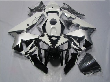 Schwarz Weiß CBR 600 RR 05-06 Verkleidungen